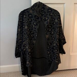 Akemi + Kin Leopard Print Open Front Cardigan